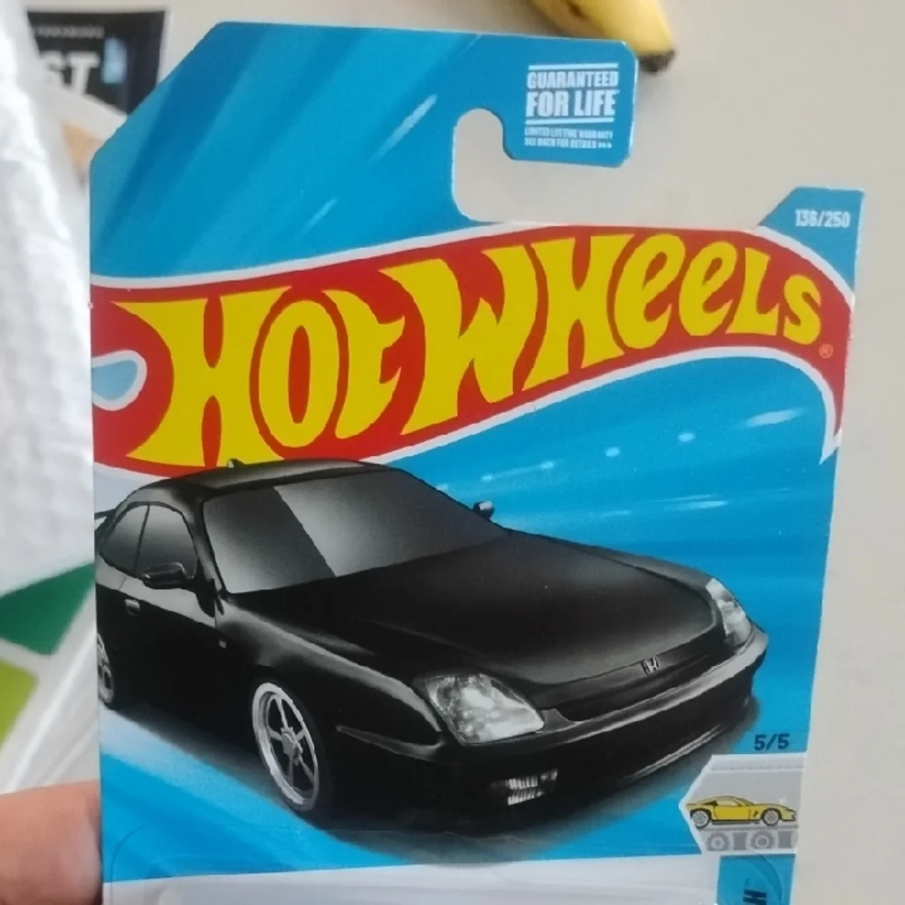 Mattel Hot Wheels Black '98 Honda Prelude Toy Car